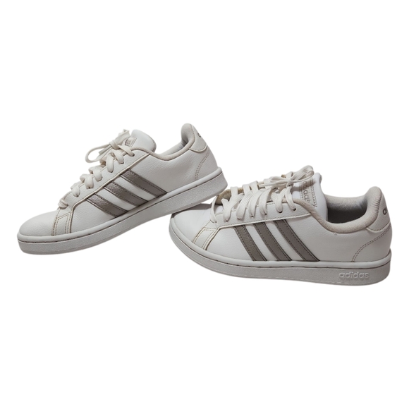 Adidas Cloudfoam Sneakers - White & Gray - Women’s Size 6.5 - Picture 6 of 16